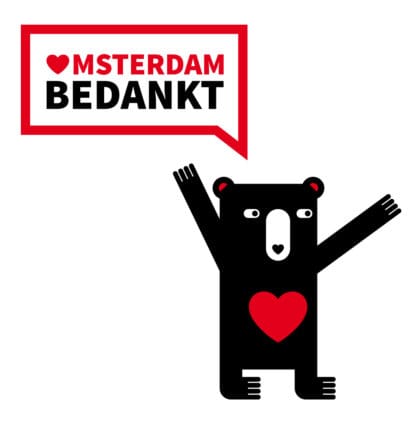 Mascotte ‘Amsterdam Bedankt’